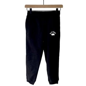 NWT Logo-Graphic Jogger Sweatpants for Girls New Black White Pockets Fleece